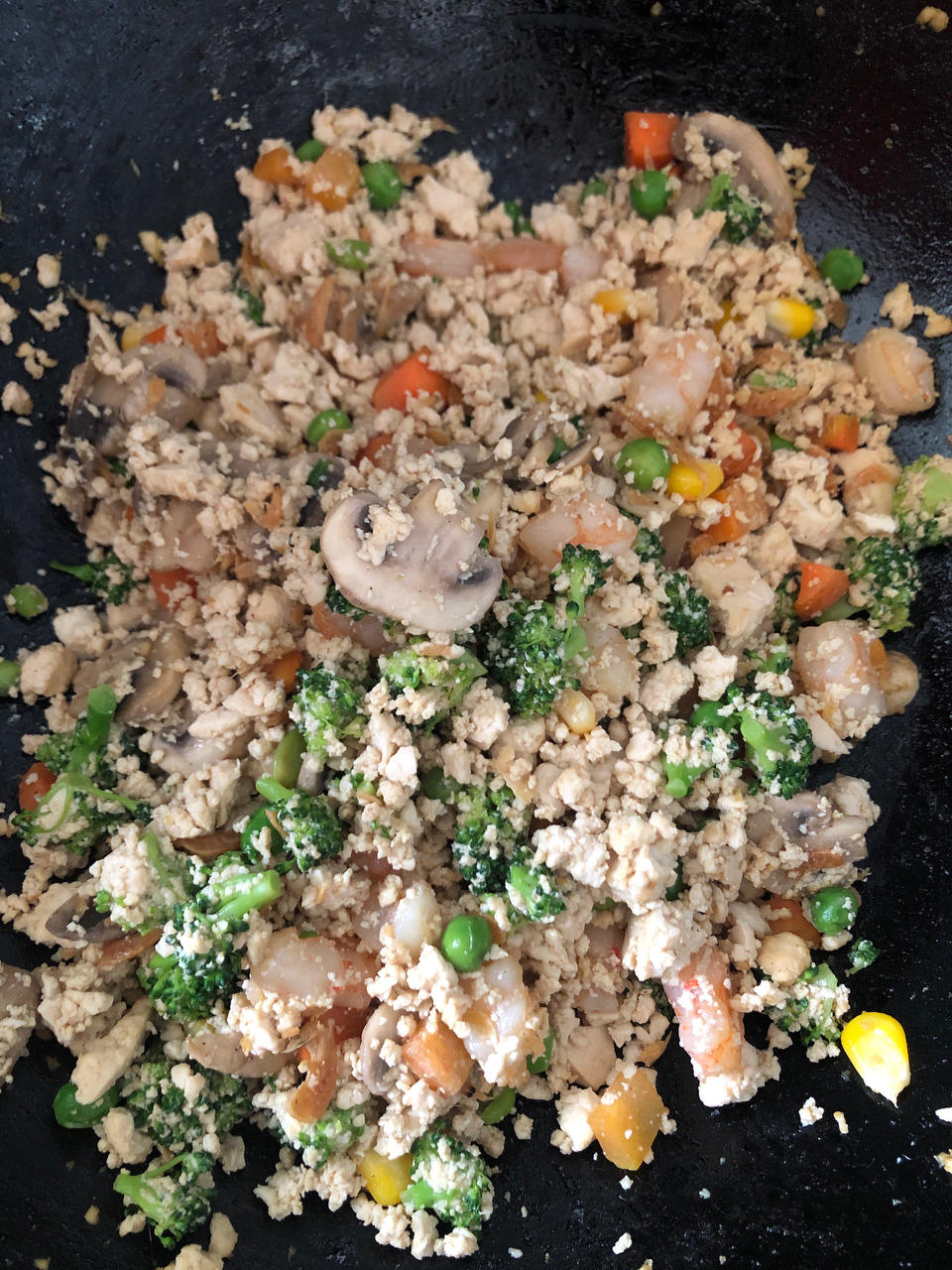 无米炒饭（老豆腐炒饭）