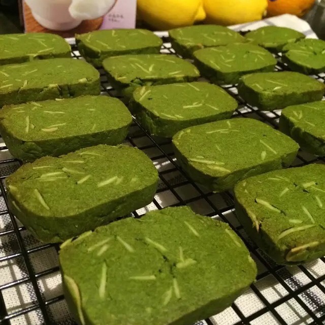抹茶杏仁饼干