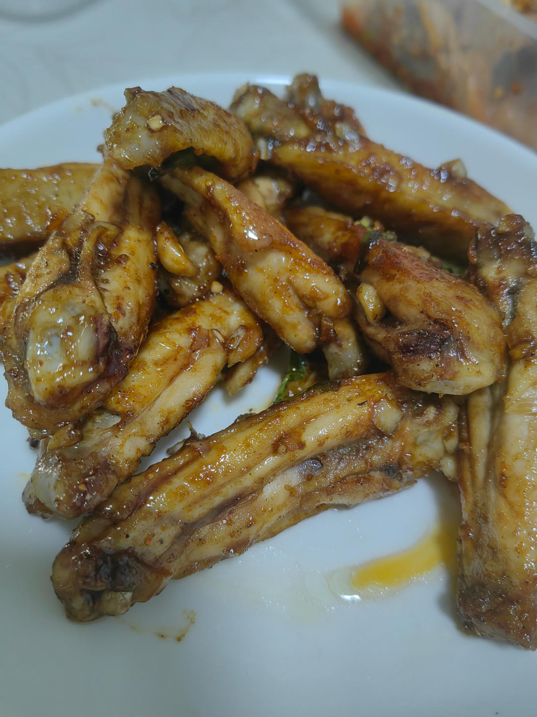 平底锅做出来烧烤味鸡翅