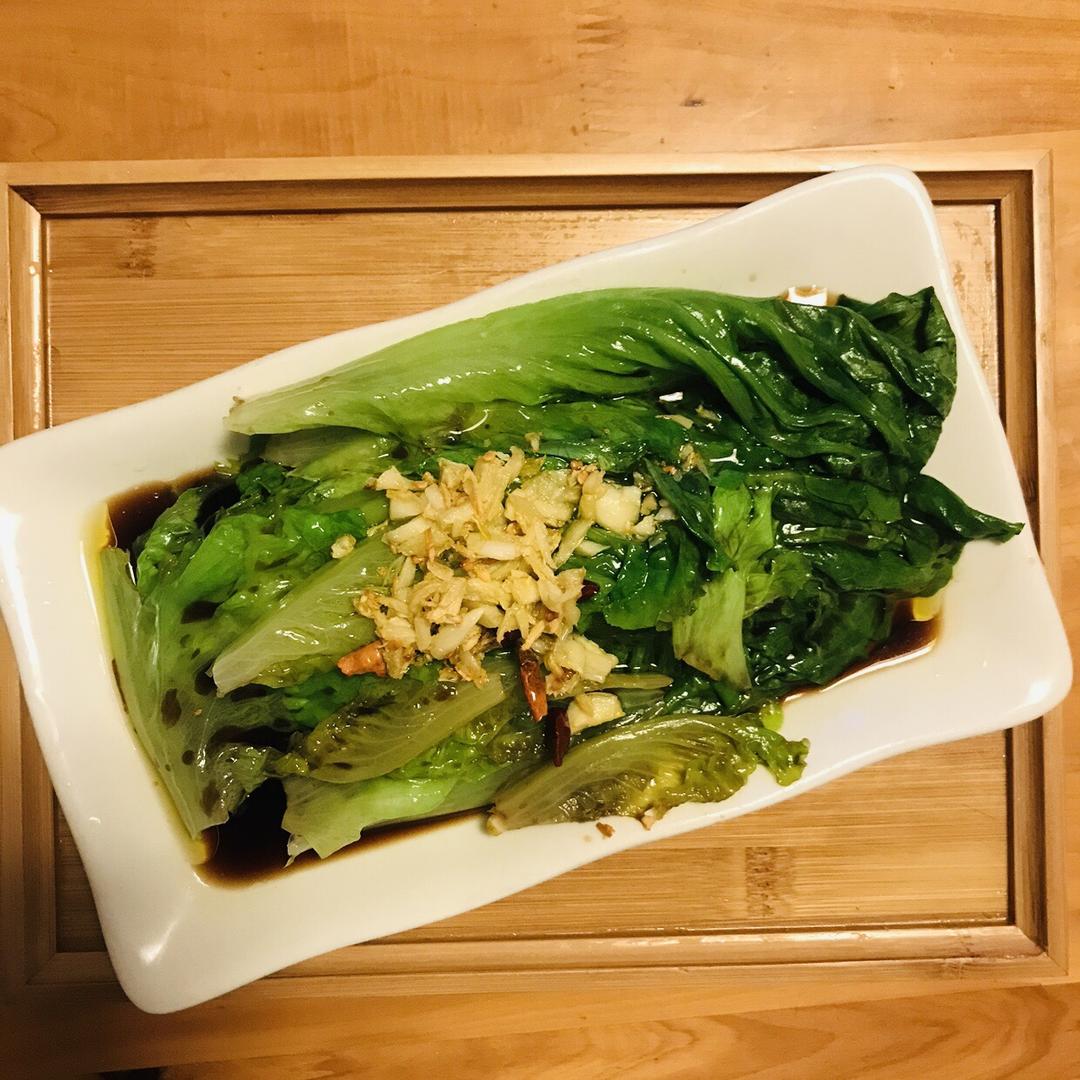 白灼生菜