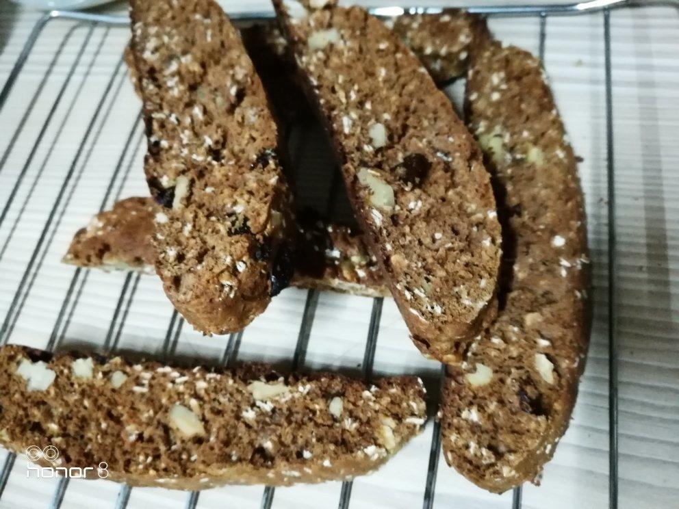 【健康零食】燕麦坚果意式脆饼