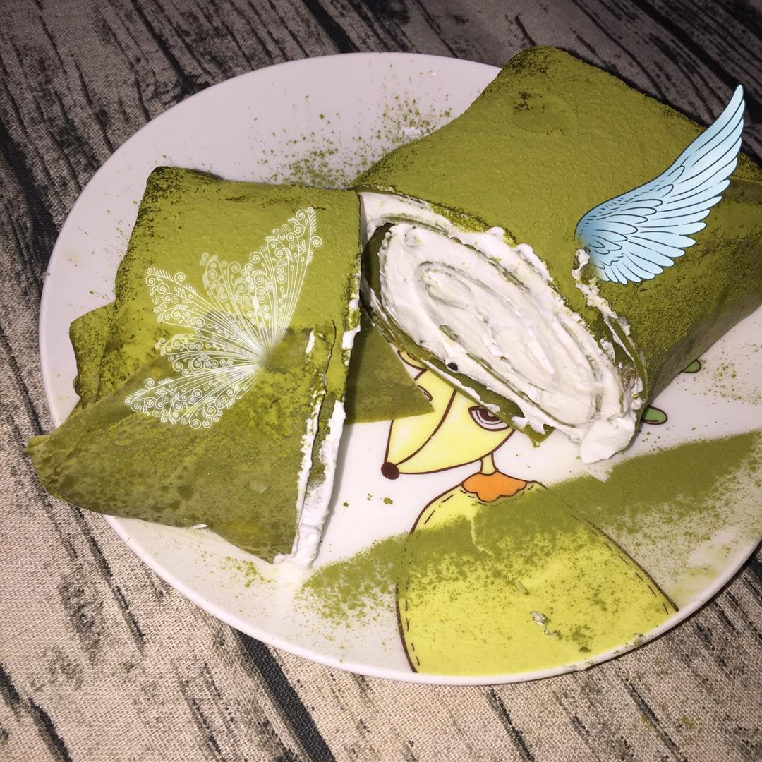 网红食谱│抹茶毛巾卷