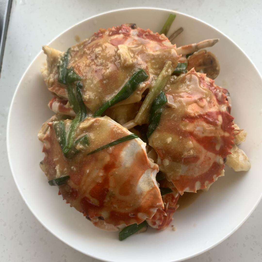 姜葱炒蟹（海鲜系列一 内含详细杀蟹教程）