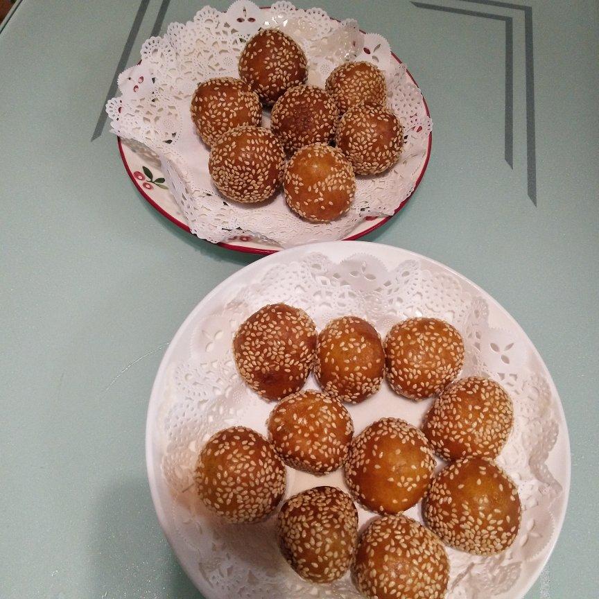 “南瓜芝麻球”聚餐必做小点心