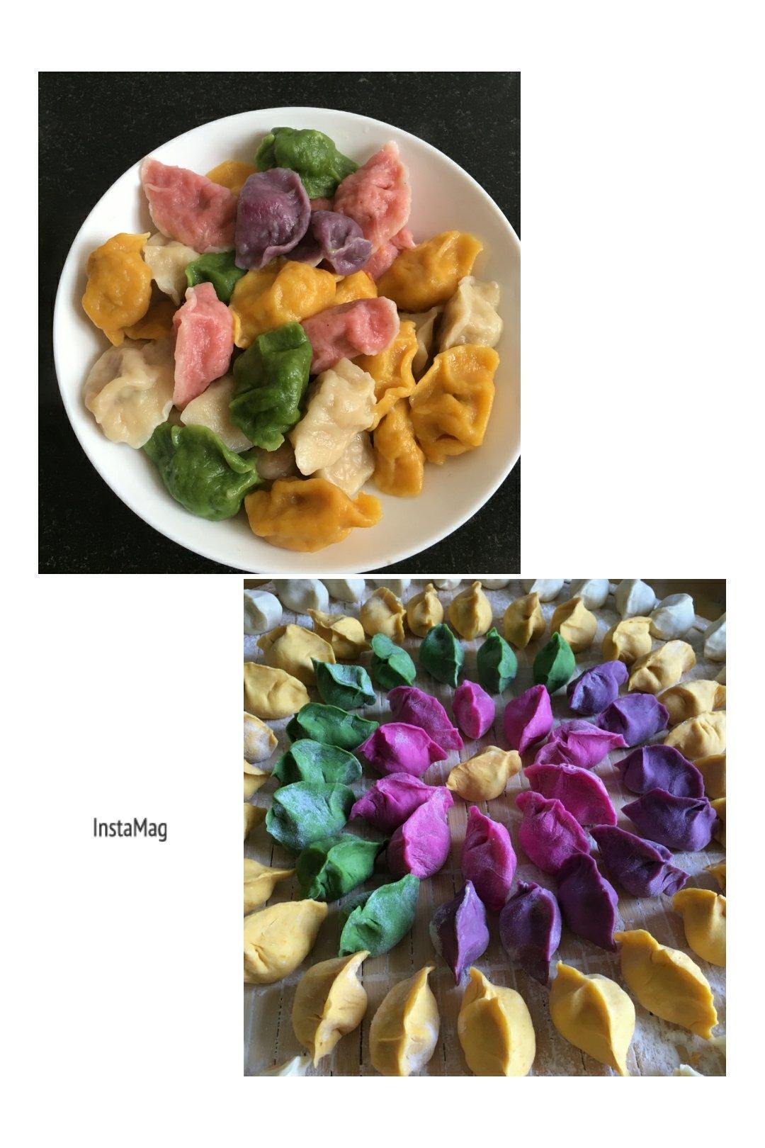 彩色水饺