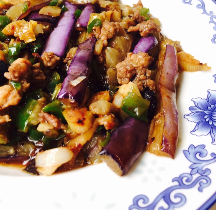 红烧肉沫茄子