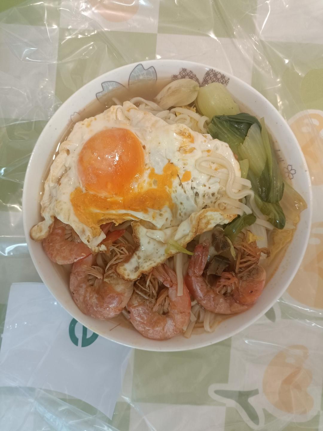 青菜鸡蛋汤面