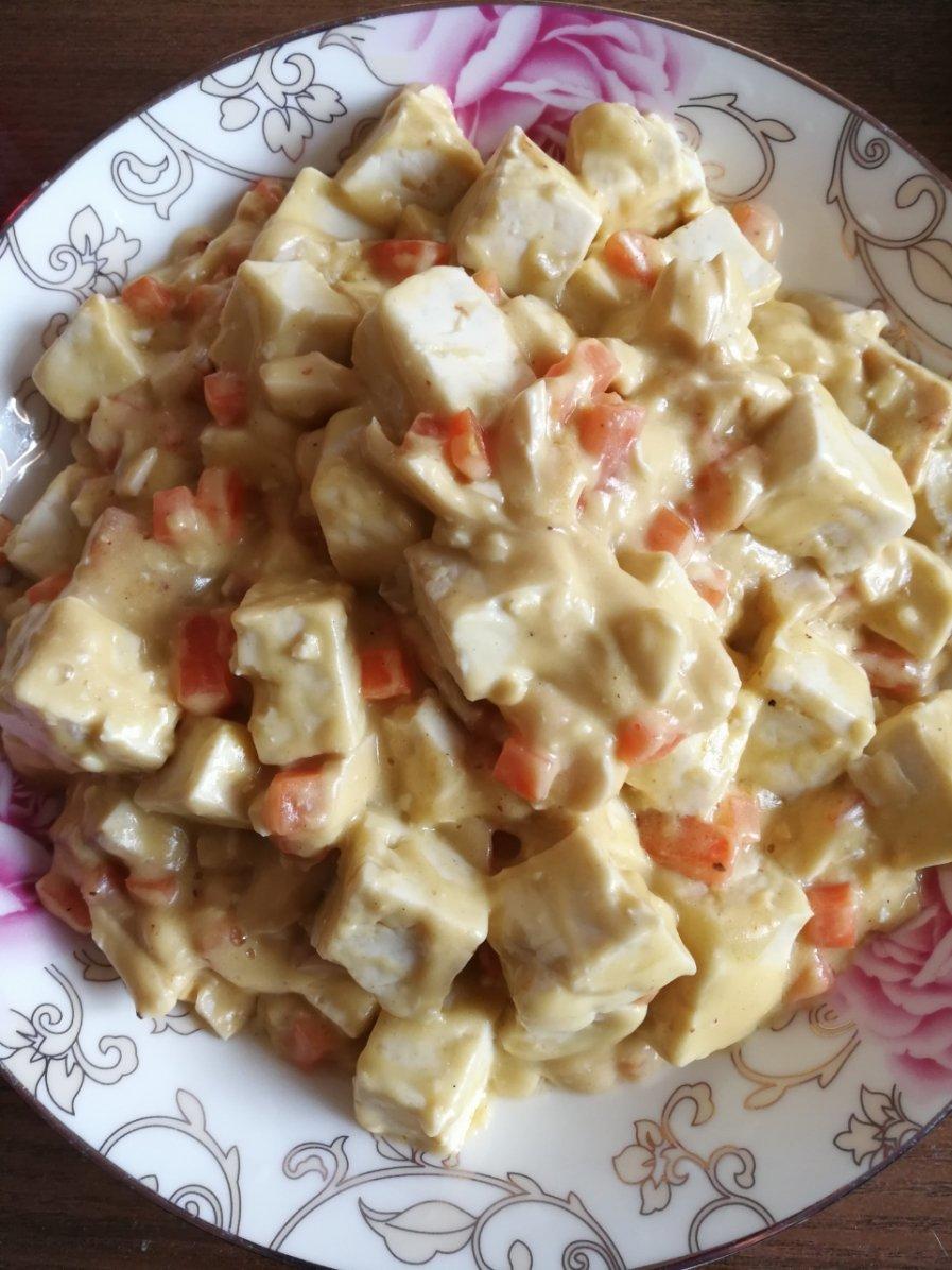 咸蛋黄豆腐