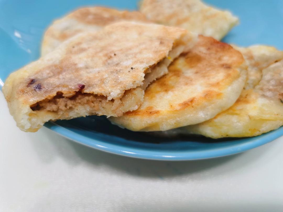 超喧软的馅饼，冷了也不会变硬，全程不用揉面