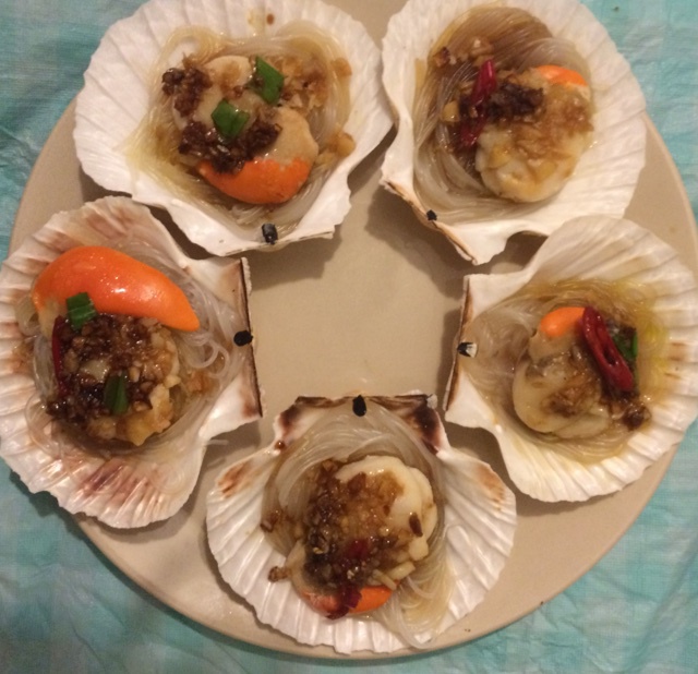 蒜蓉粉丝蒸扇贝