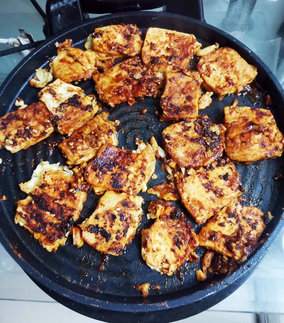 平底锅版铁板脆皮豆腐，赛过路边摊