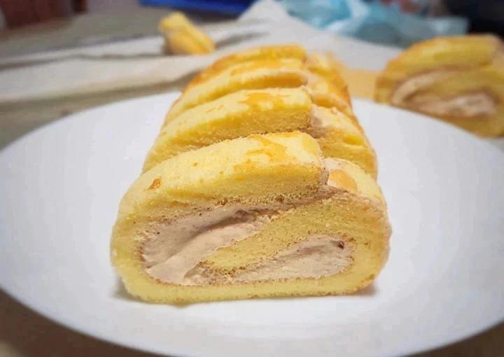 回味无穷♥咖啡榛子奶油蛋糕卷