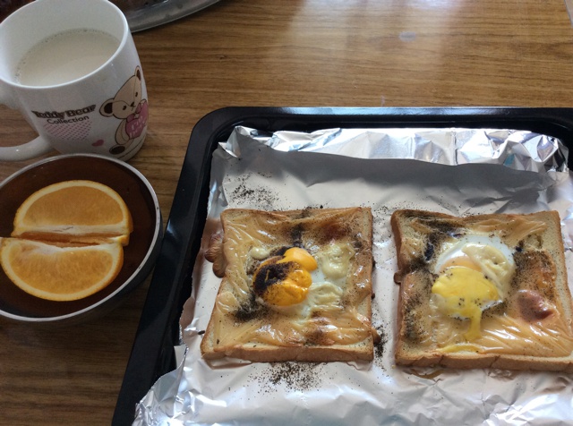 鸡蛋芝士烤吐司