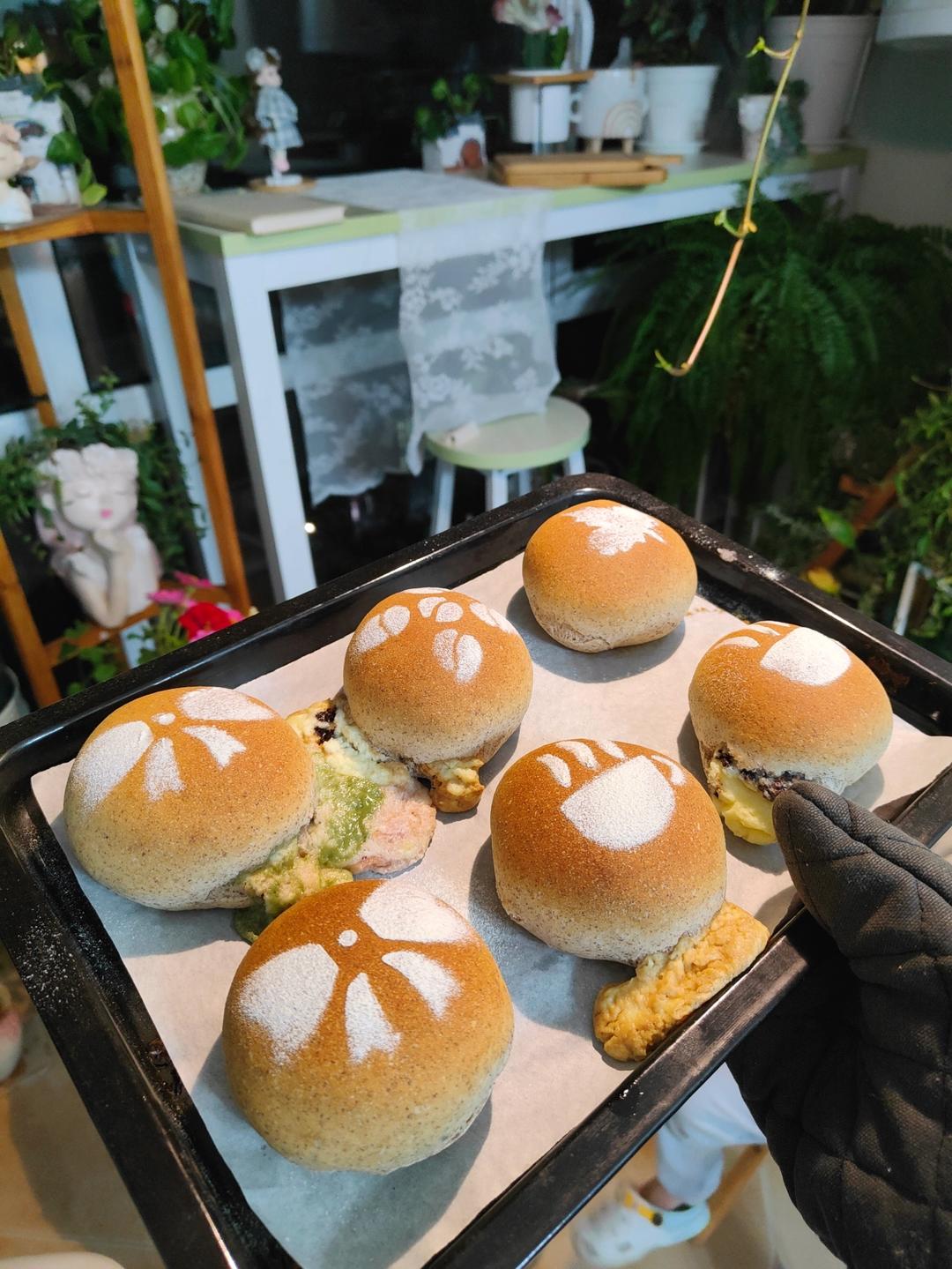 全麦核桃包～软欧包