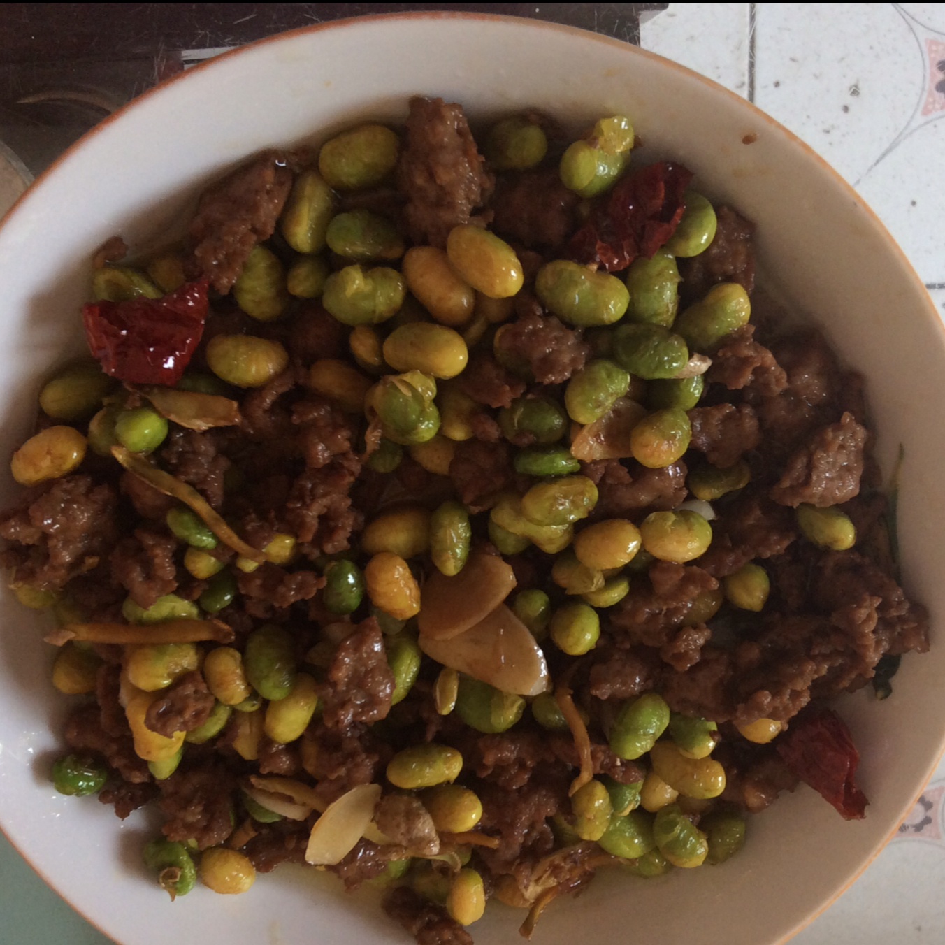 下饭菜 肉末毛豆