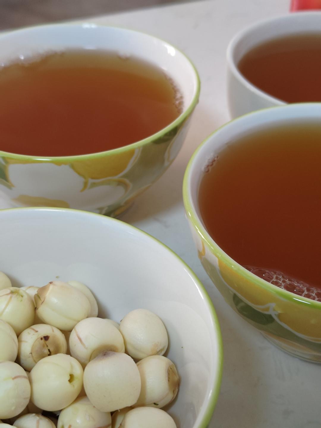 莲子心山密草清心茶的做法