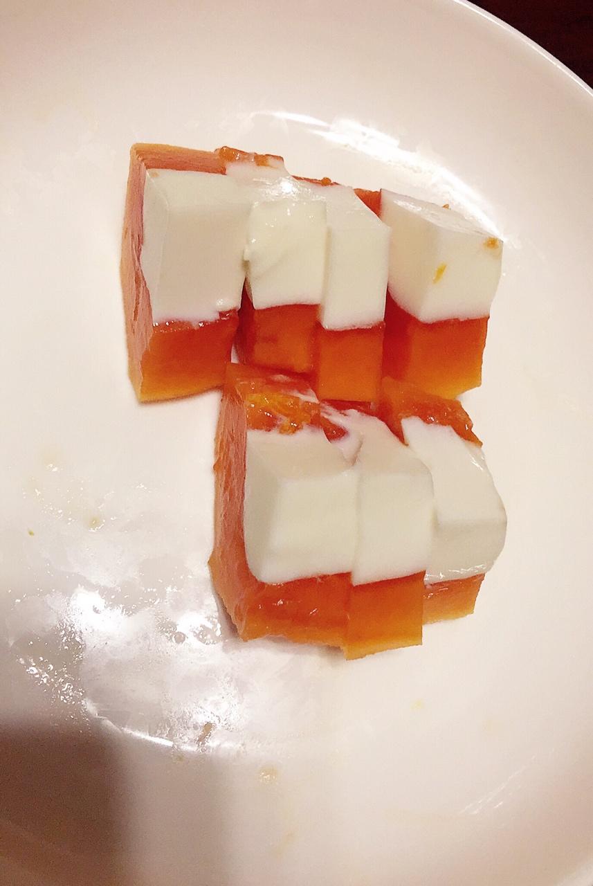 椰子木瓜冻
