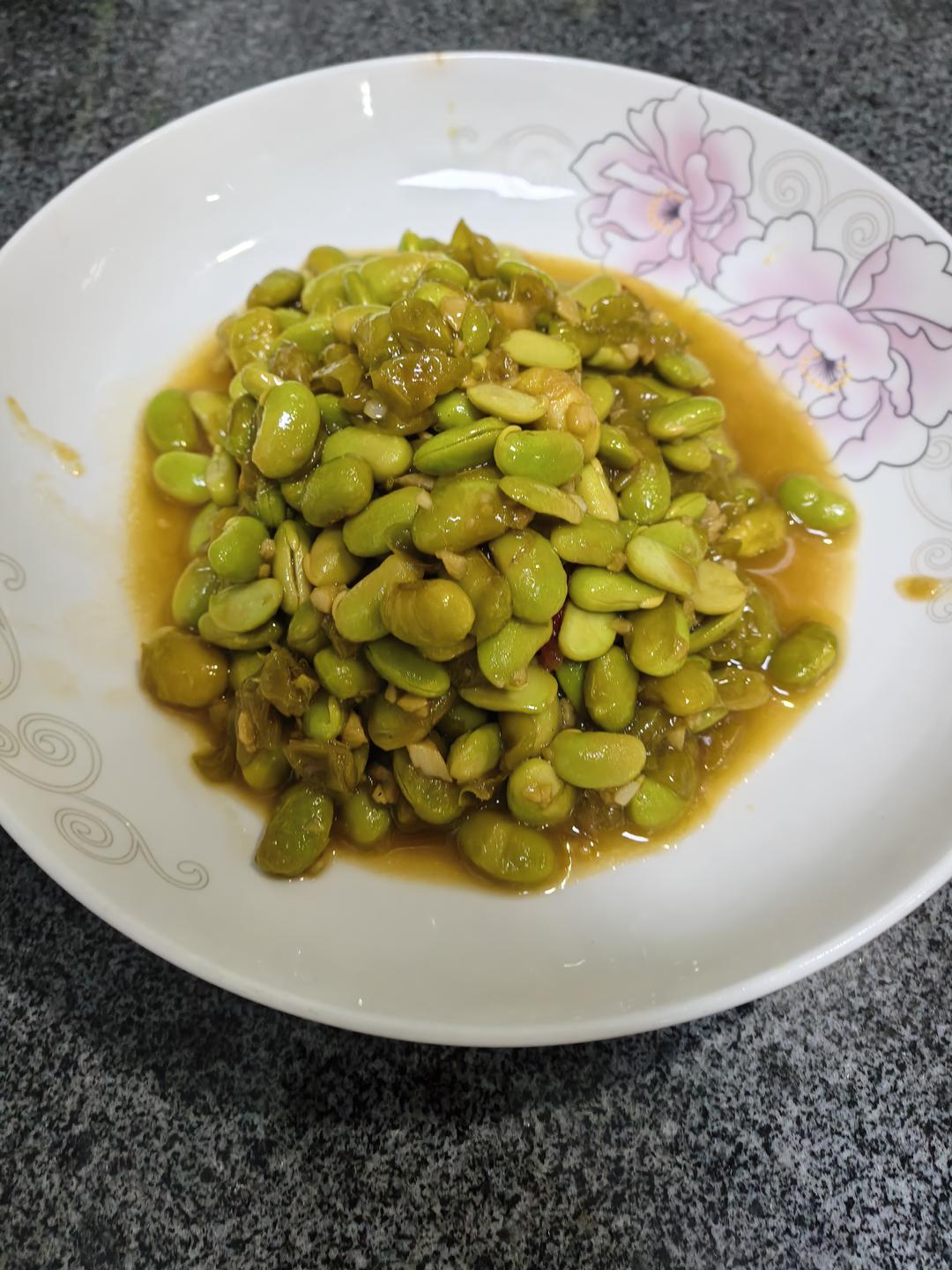 爆炒蒜泥毛豆子超级简单的做法💯好吃