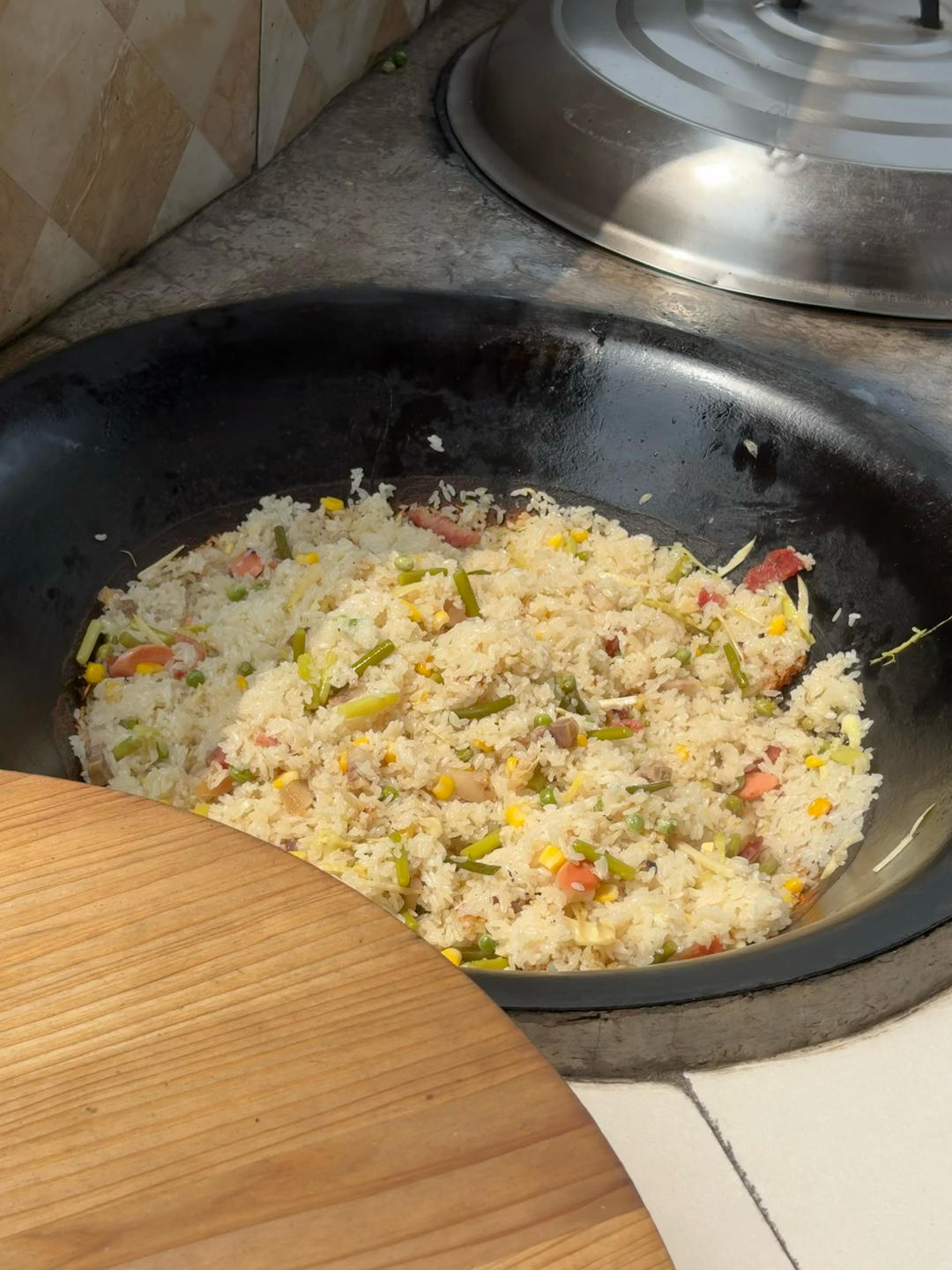 #柴火饭，土豆箜饭