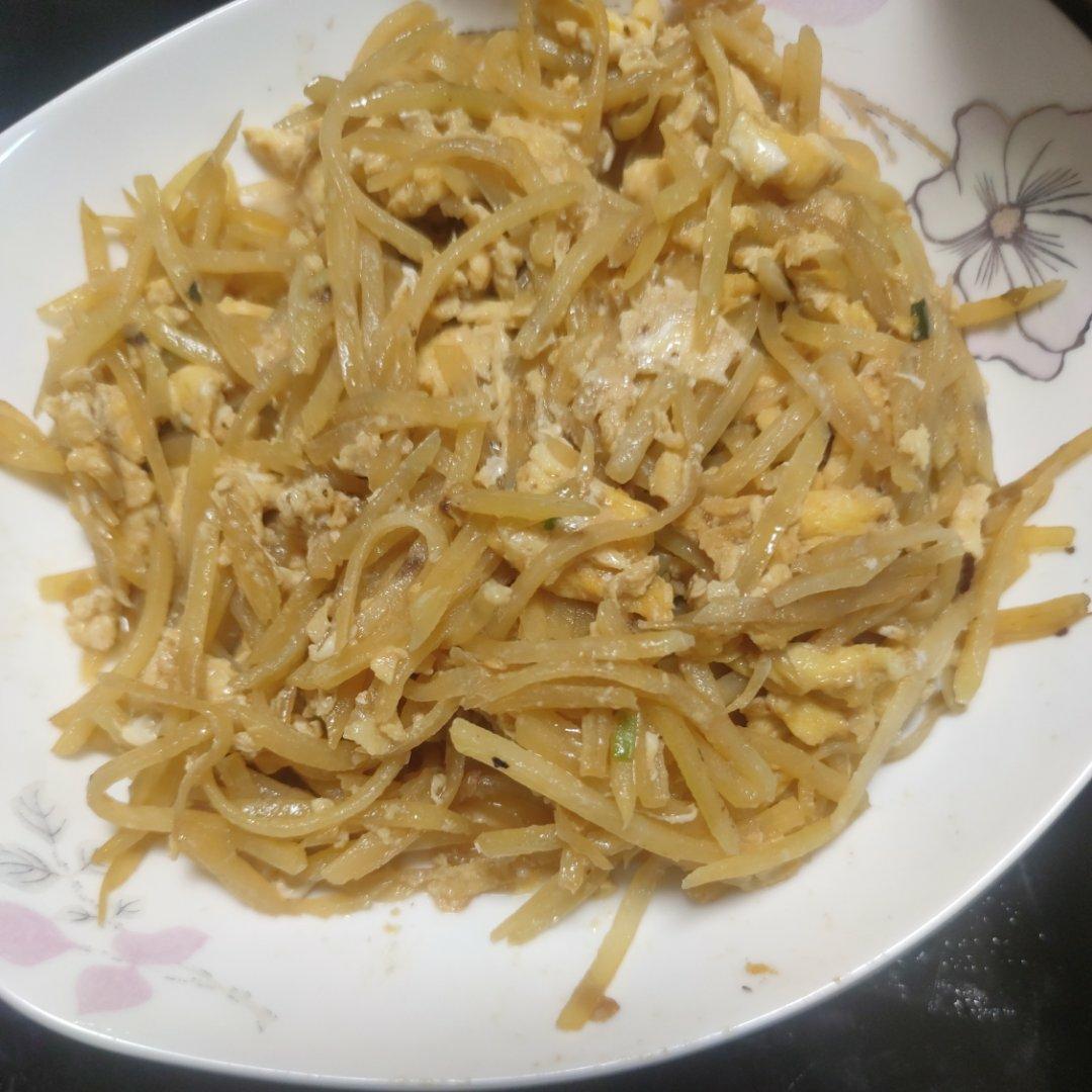 巨香的土豆丝炒鸡蛋