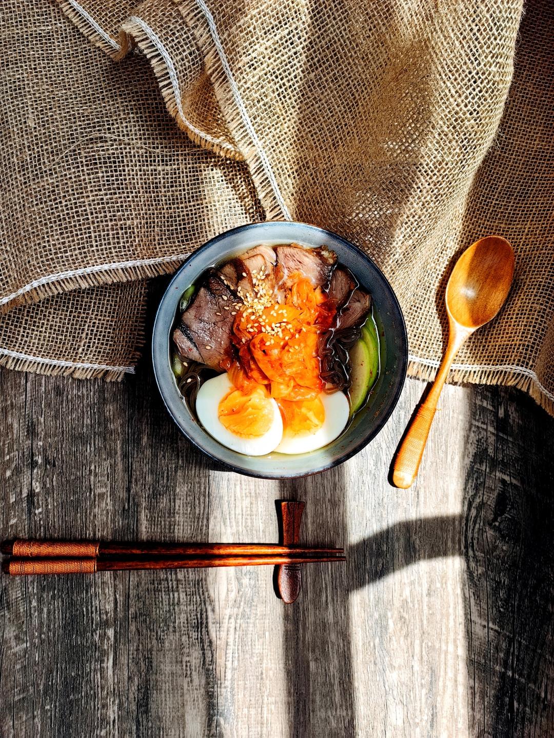 调制牛肉冷面汤