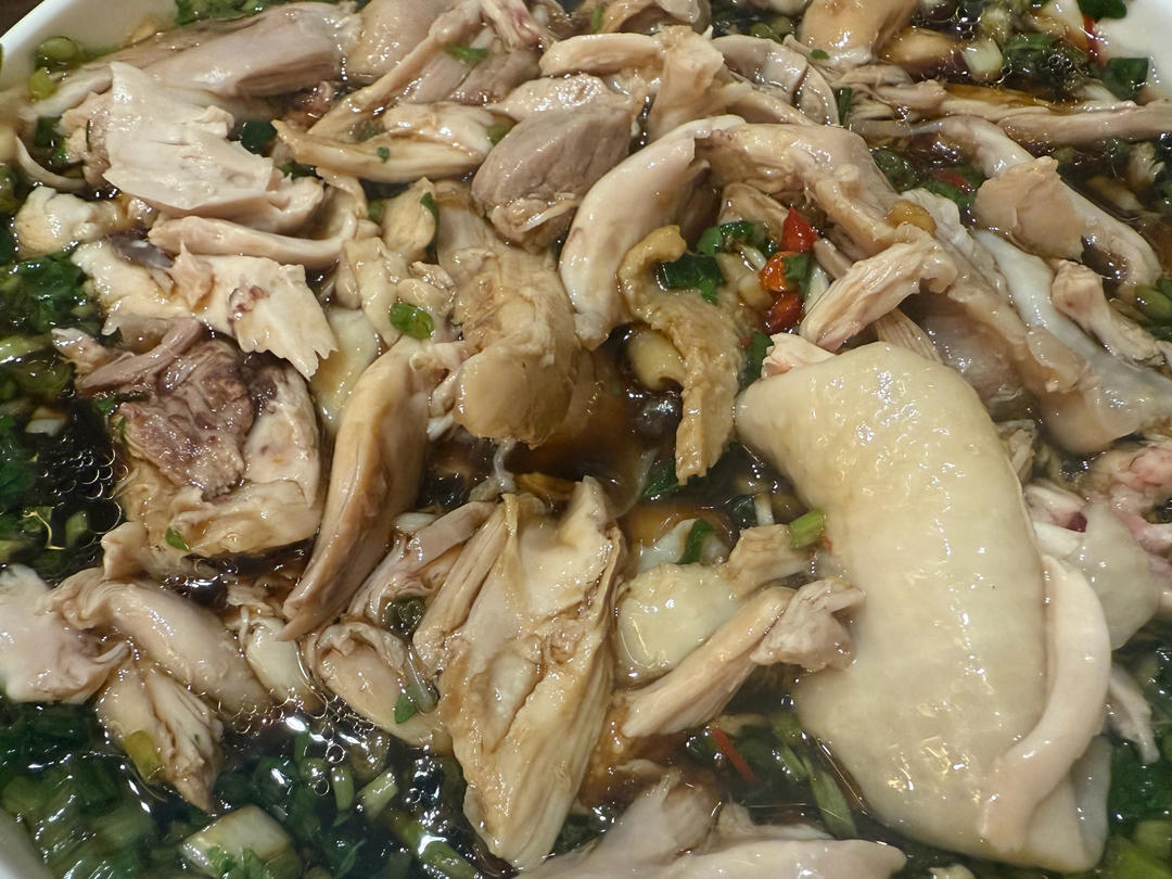 葱油手撕鸡