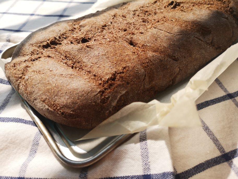 免揉全麦面包〔无糖无油〕