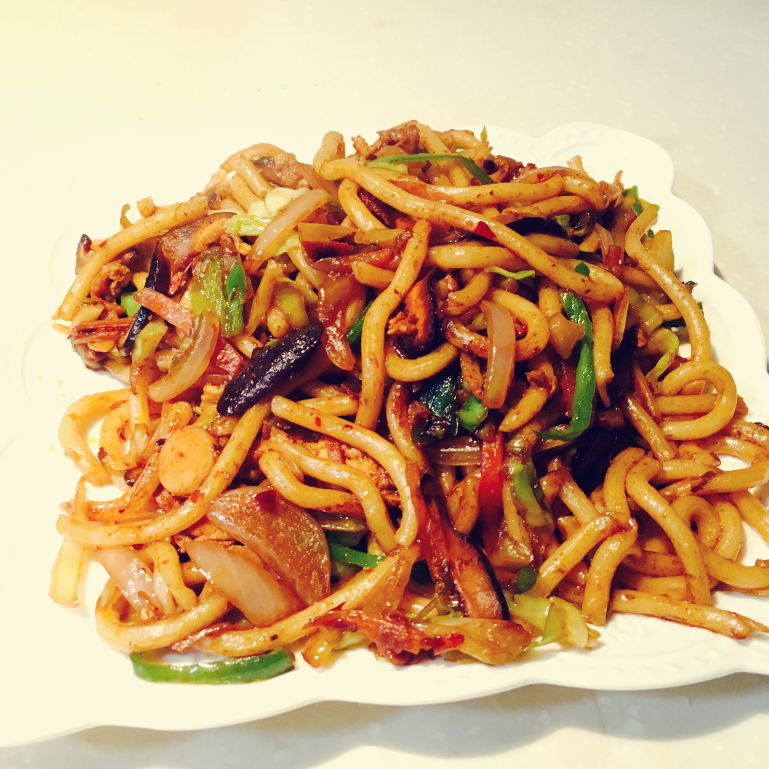 炒乌冬面