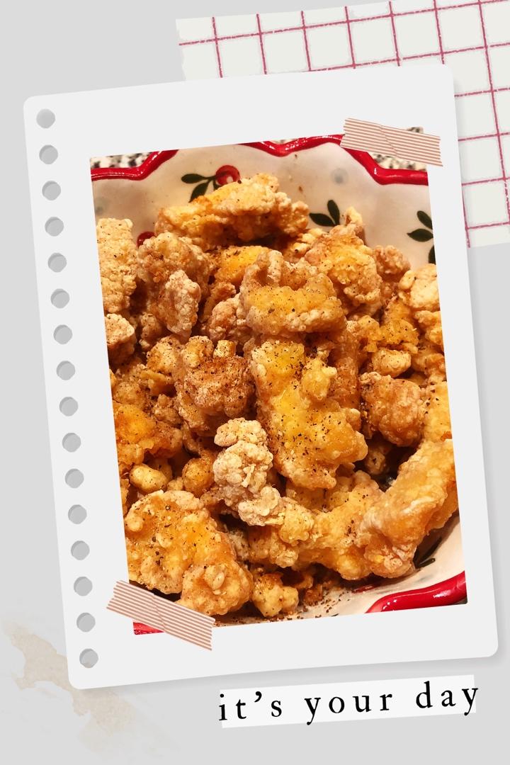 🔥超级鲜嫩多汁（零失败）空气炸锅盐酥鸡（蒜味版）