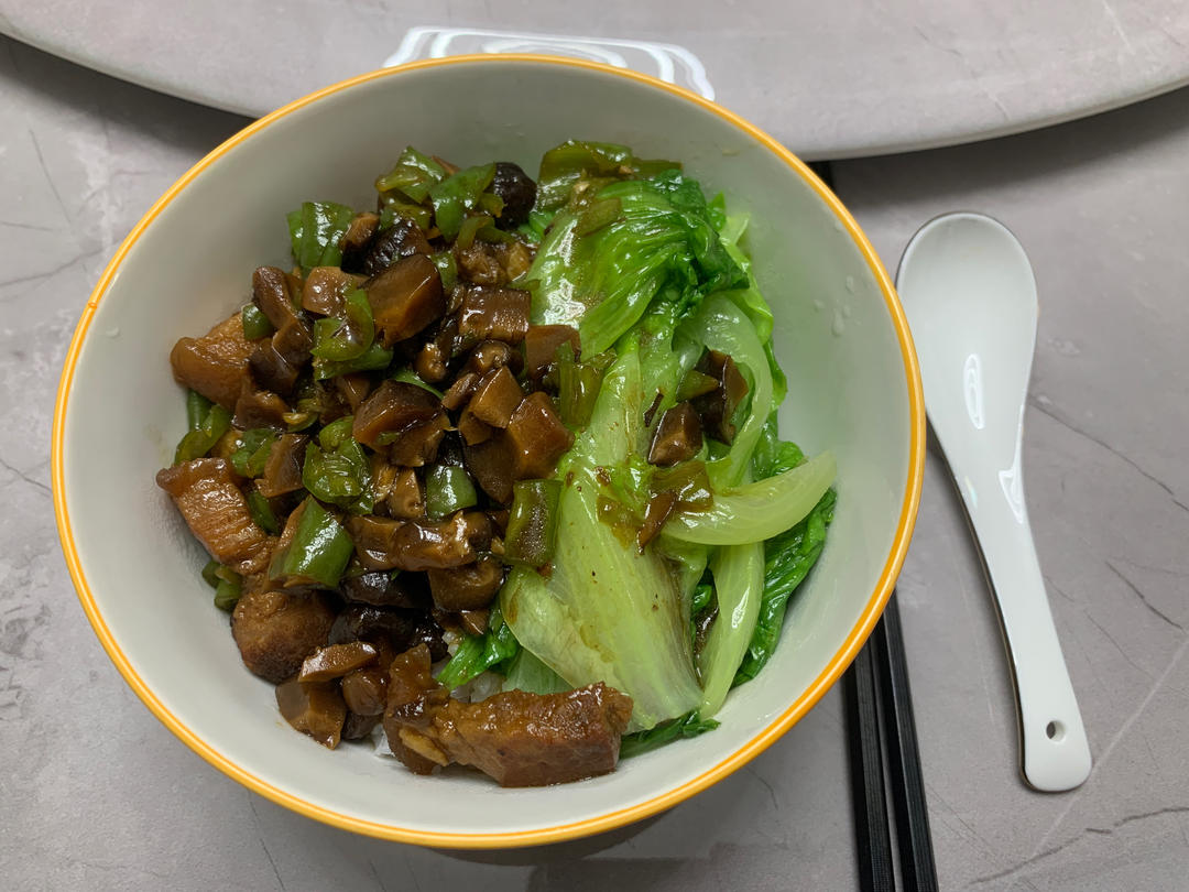 台式无油无香料卤肉饭（小白料理）