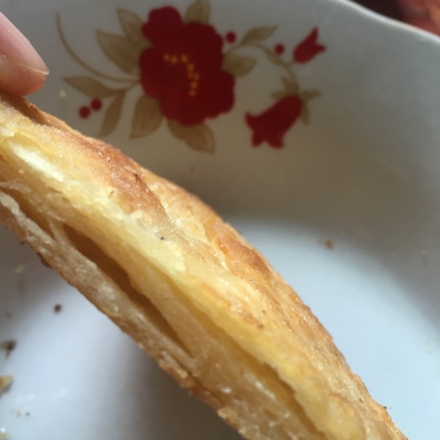 卖汤圆做的千层三角饼