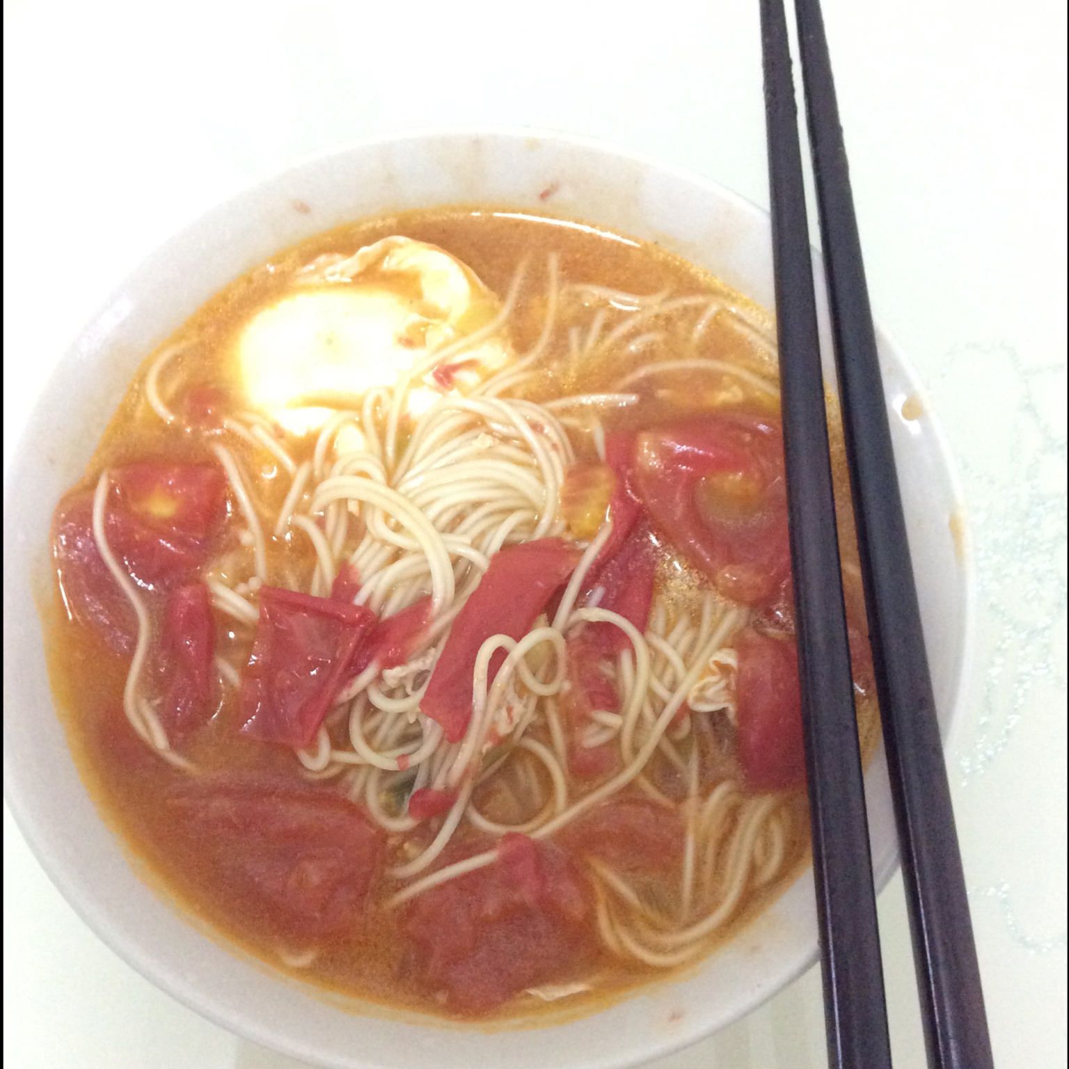 简单早饭西红柿鸡蛋挂面