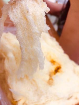 无黄油手撕北海道 面包机揉面 消灭淡奶油的做法 步骤7