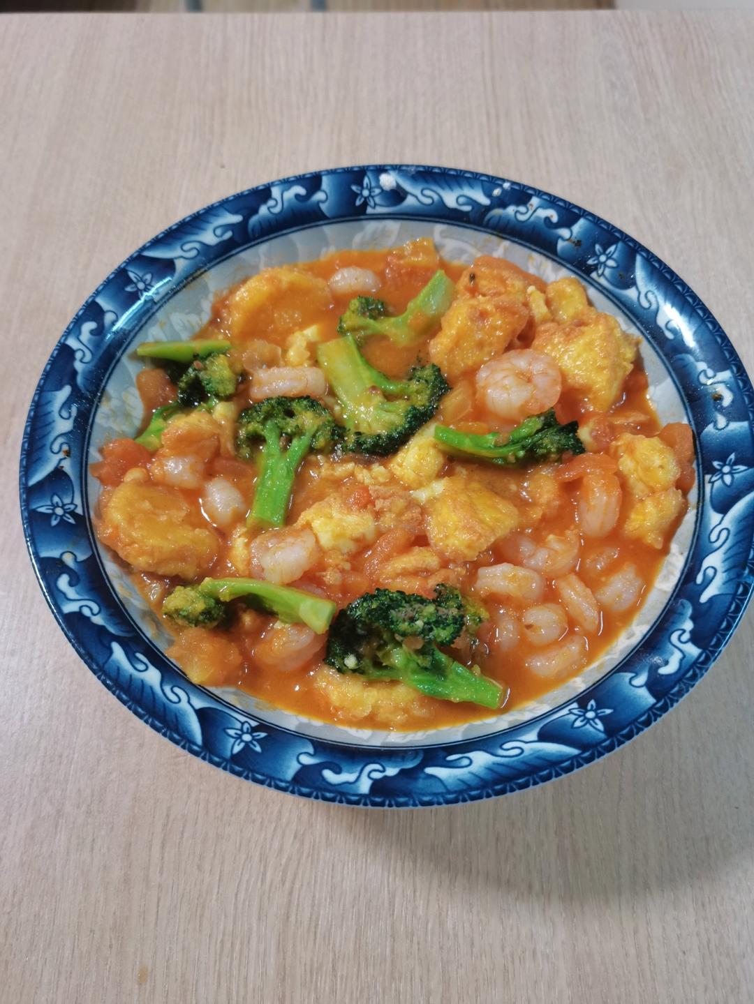 虾仁玉子豆腐煲
