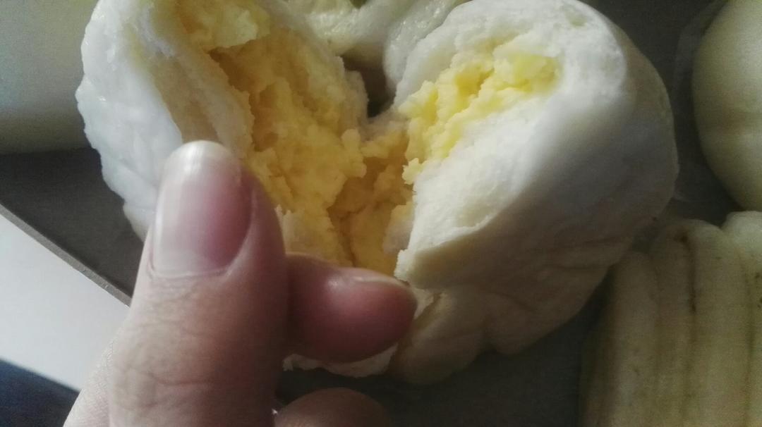 自制无油奶黄包