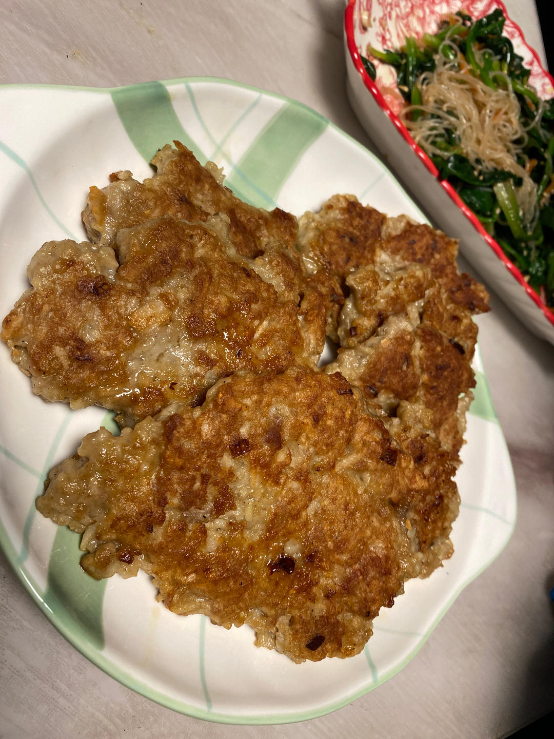香煎莲藕肉饼