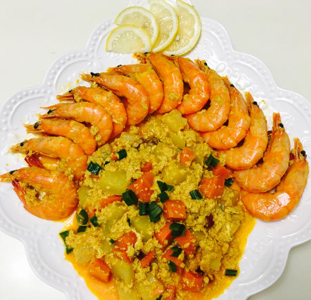 泰式咖喱虾