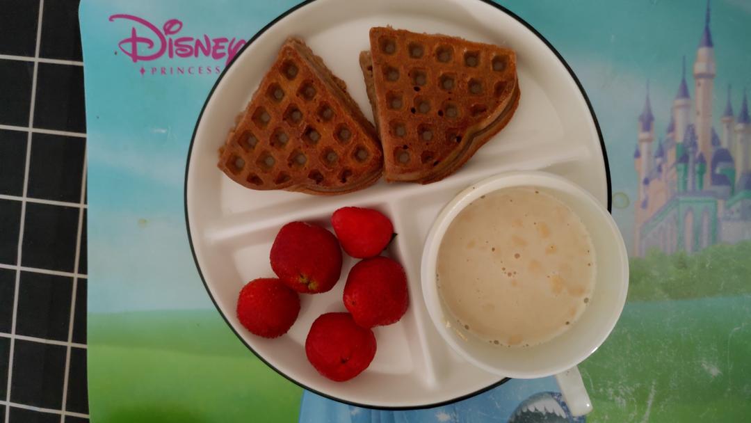 一斤面粉5个鸡蛋搅一搅拌一拌一周的早餐就有了👉（华夫饼/松饼酵母版详细做法）无泡打粉