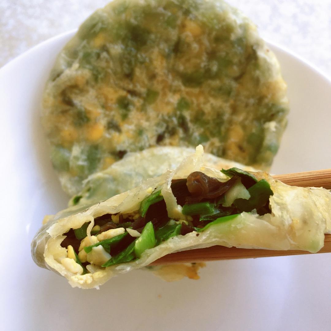 手抓饼韭菜盒子