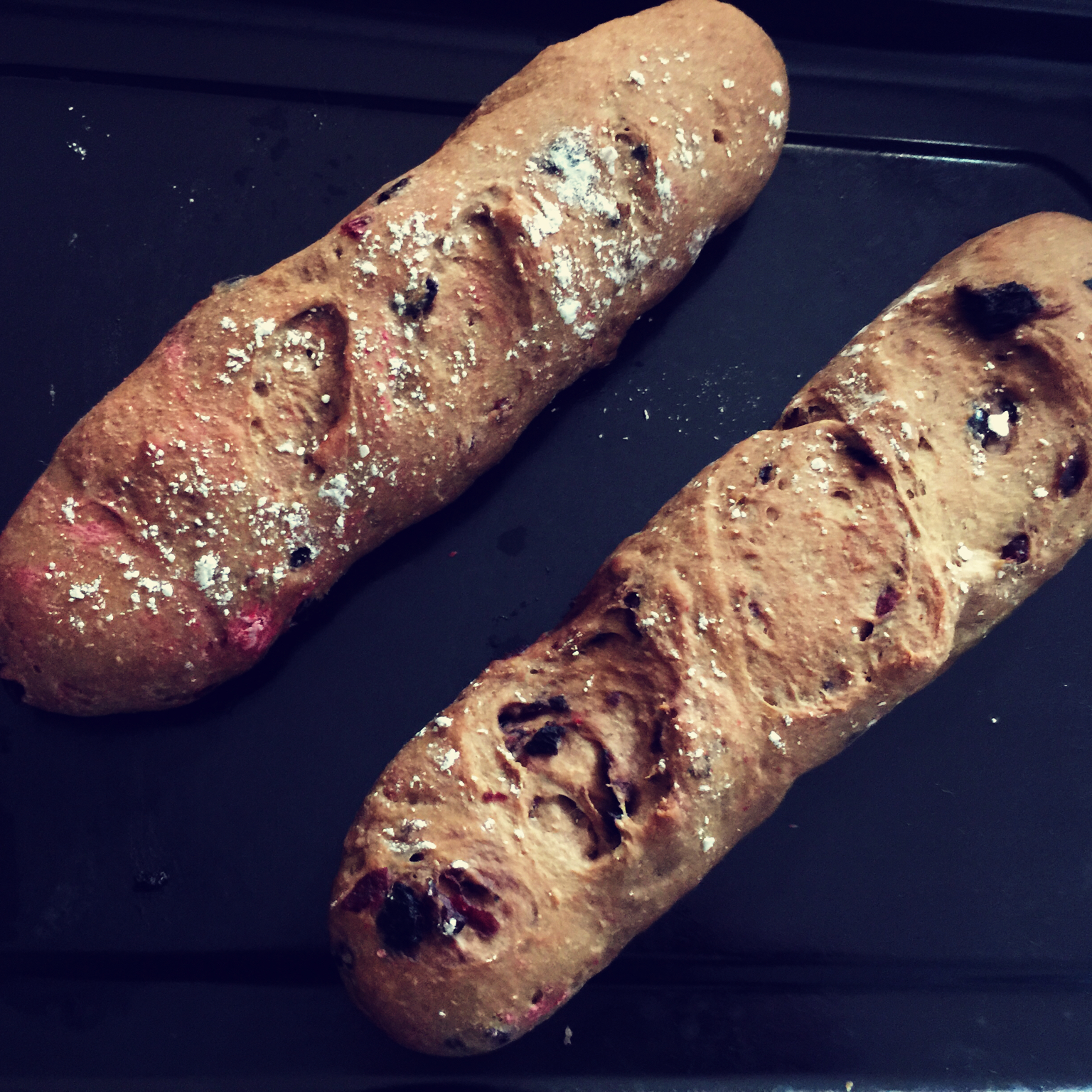蔓越莓全麦黑糖面包