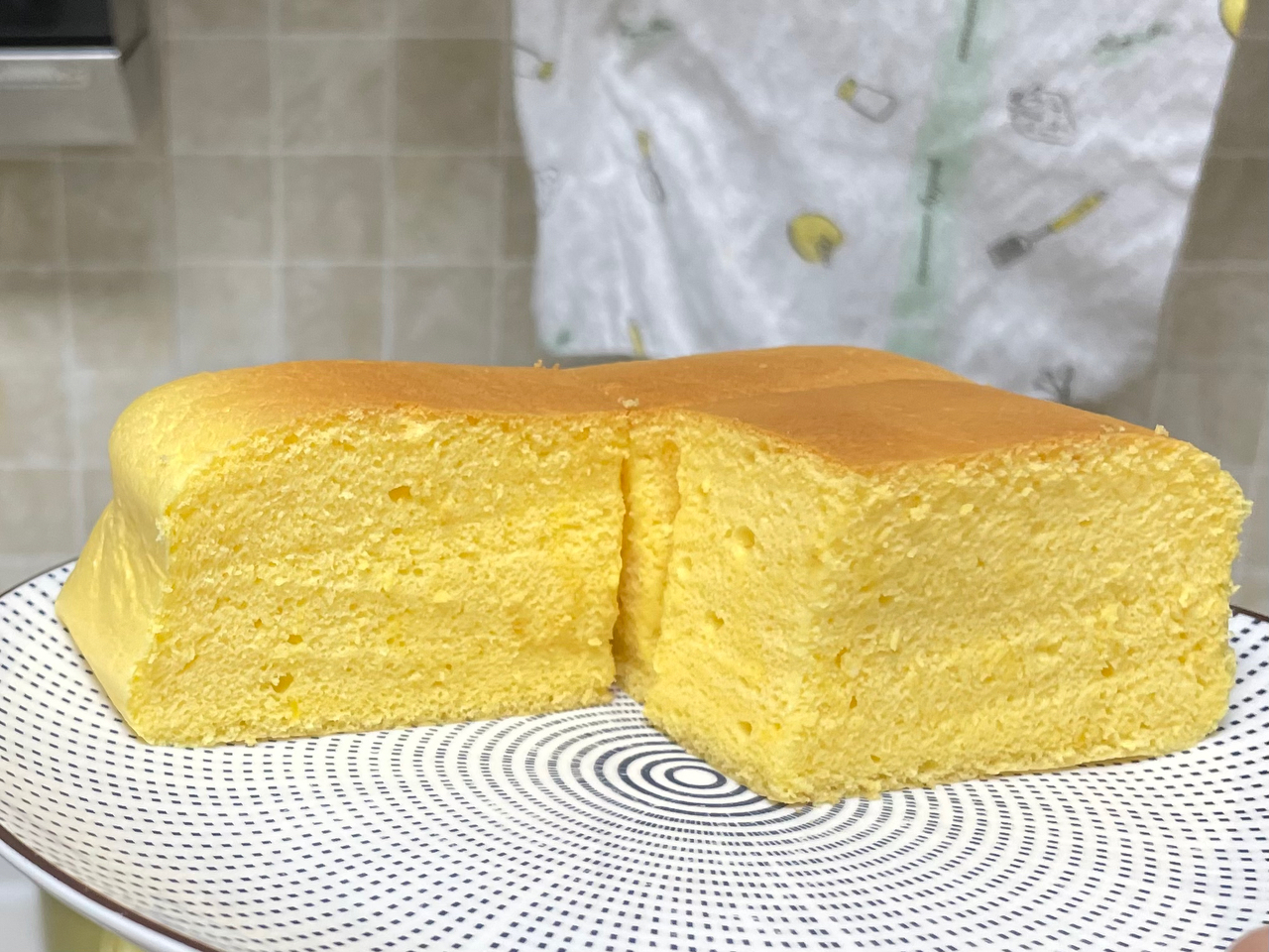 轻乳酪古早蛋糕‼️口感轻柔‼️冷藏风味更佳