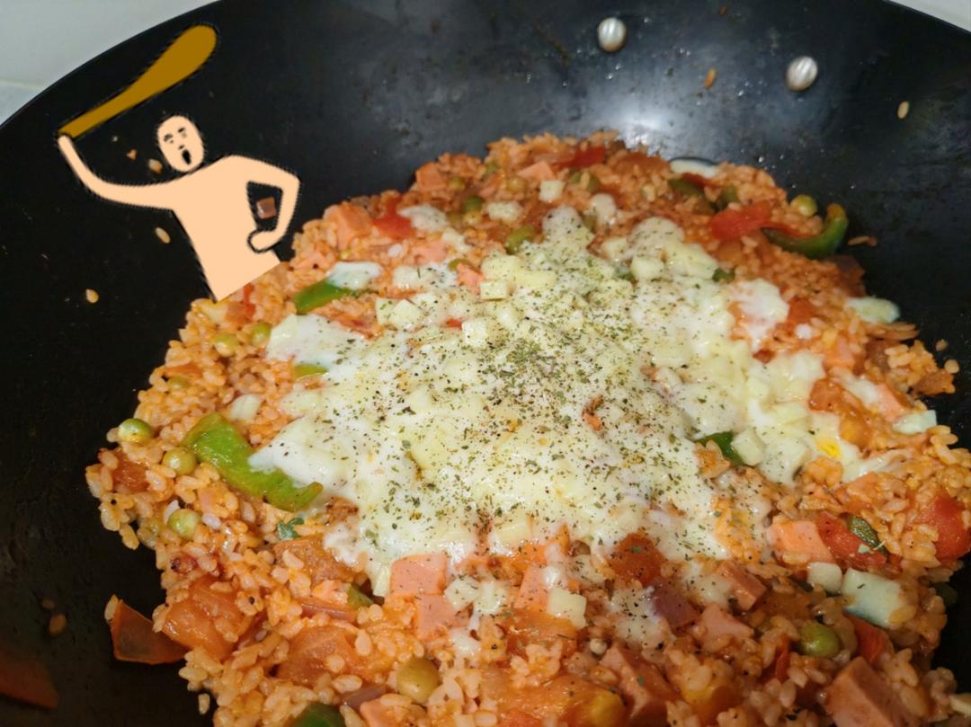 番茄芝士焗饭🍅超长拉丝~!!