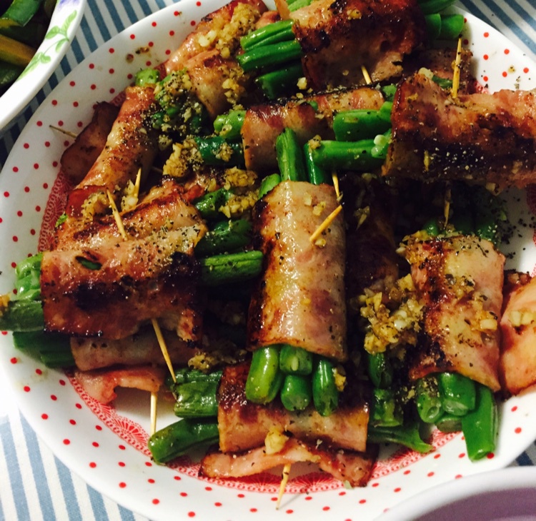 四季豆培根卷