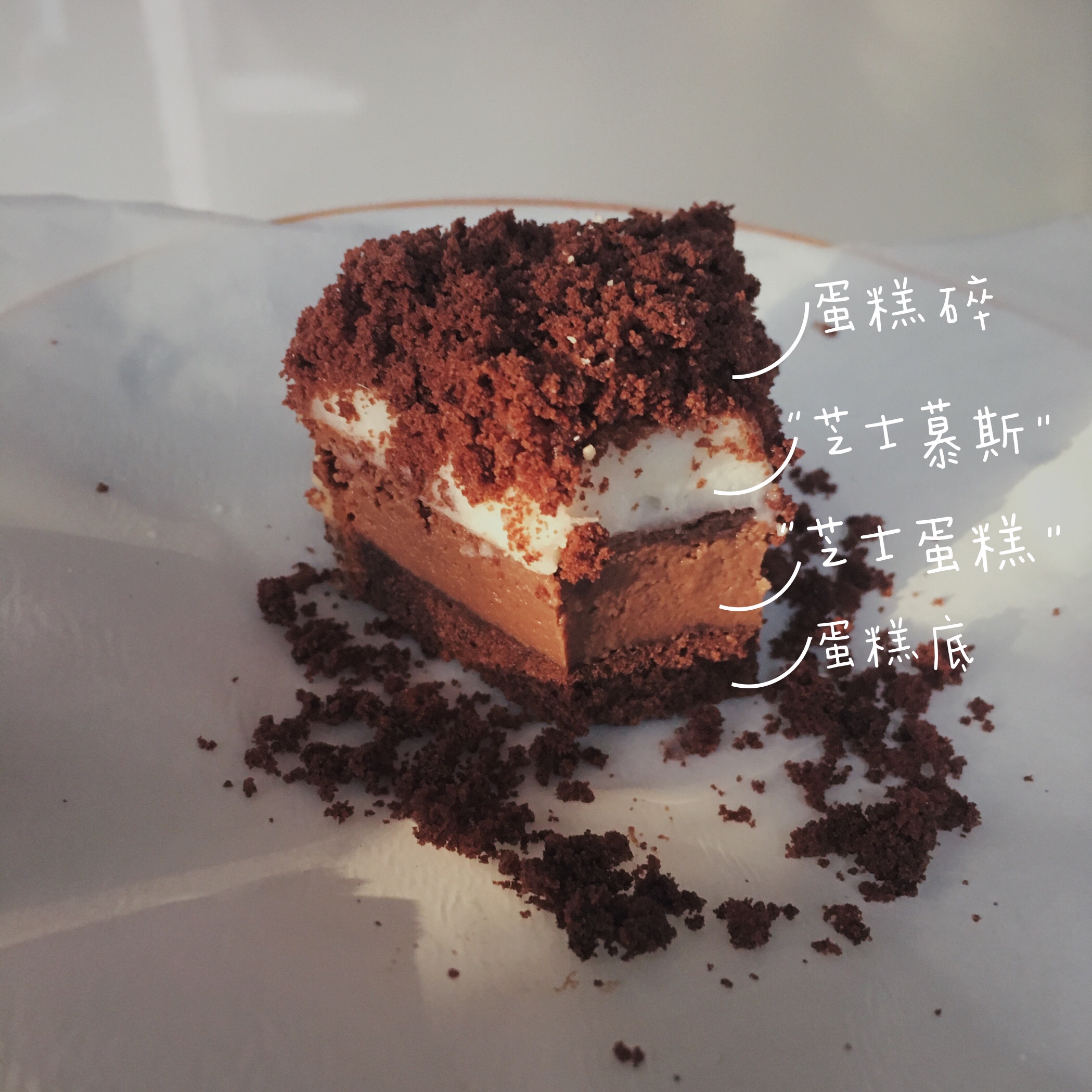 健康低脂、伪·北海道巧克力双层芝士蛋糕（六寸）的做法