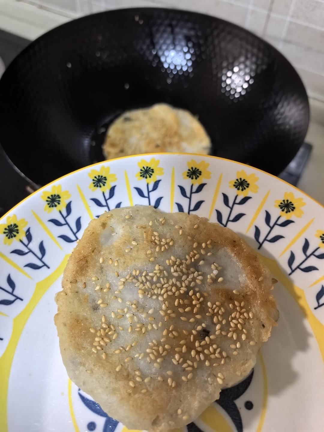 食材简单又好吃的山药糯米饼