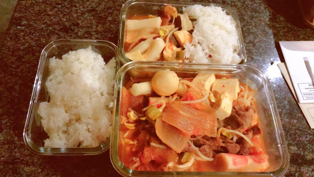 韩式二人锅（泡菜牛肉锅）绝对懒◝(　ﾟ∀ ﾟ )◟