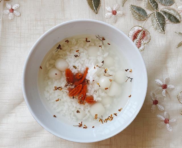桂花甜酒酿+酒酿小圆子的做法