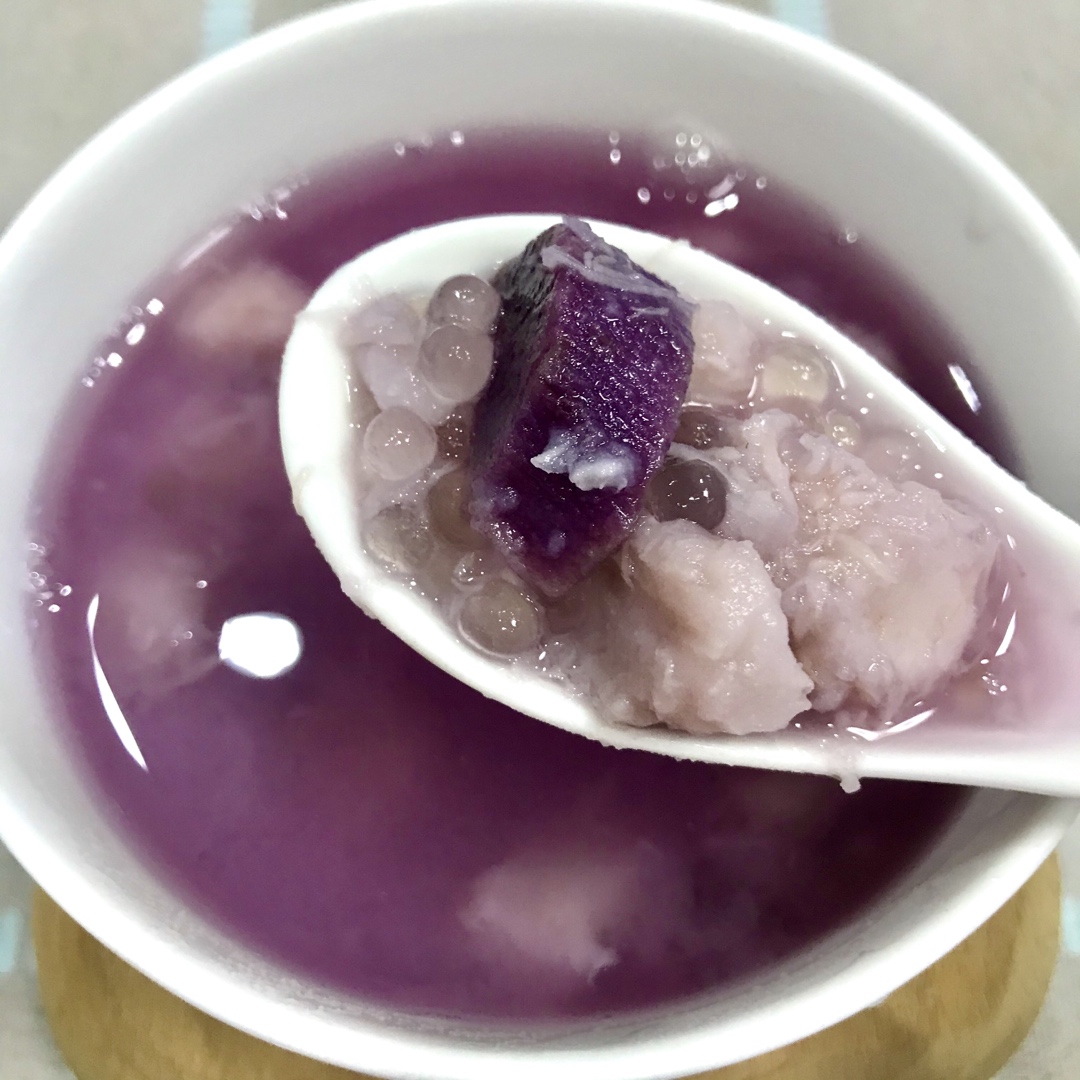 香芋紫薯西米露糖水