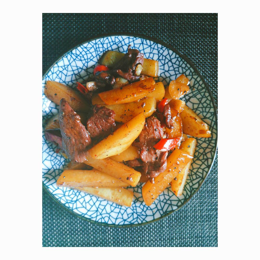 黑椒土豆牛柳