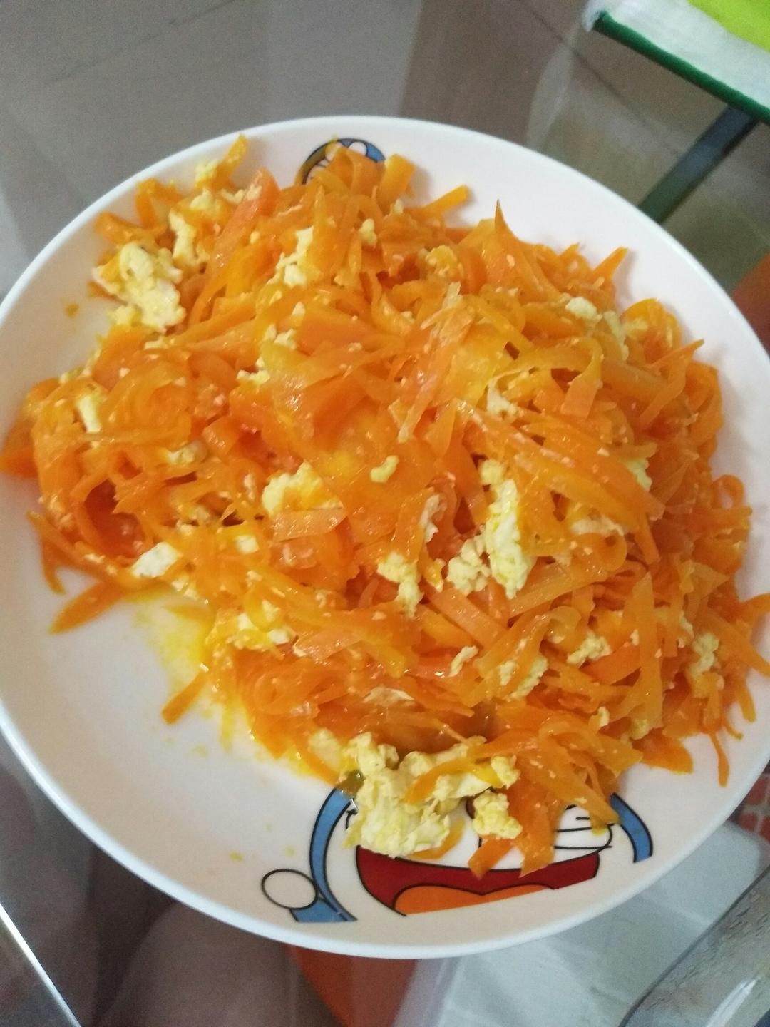 胡萝卜炒鸡蛋